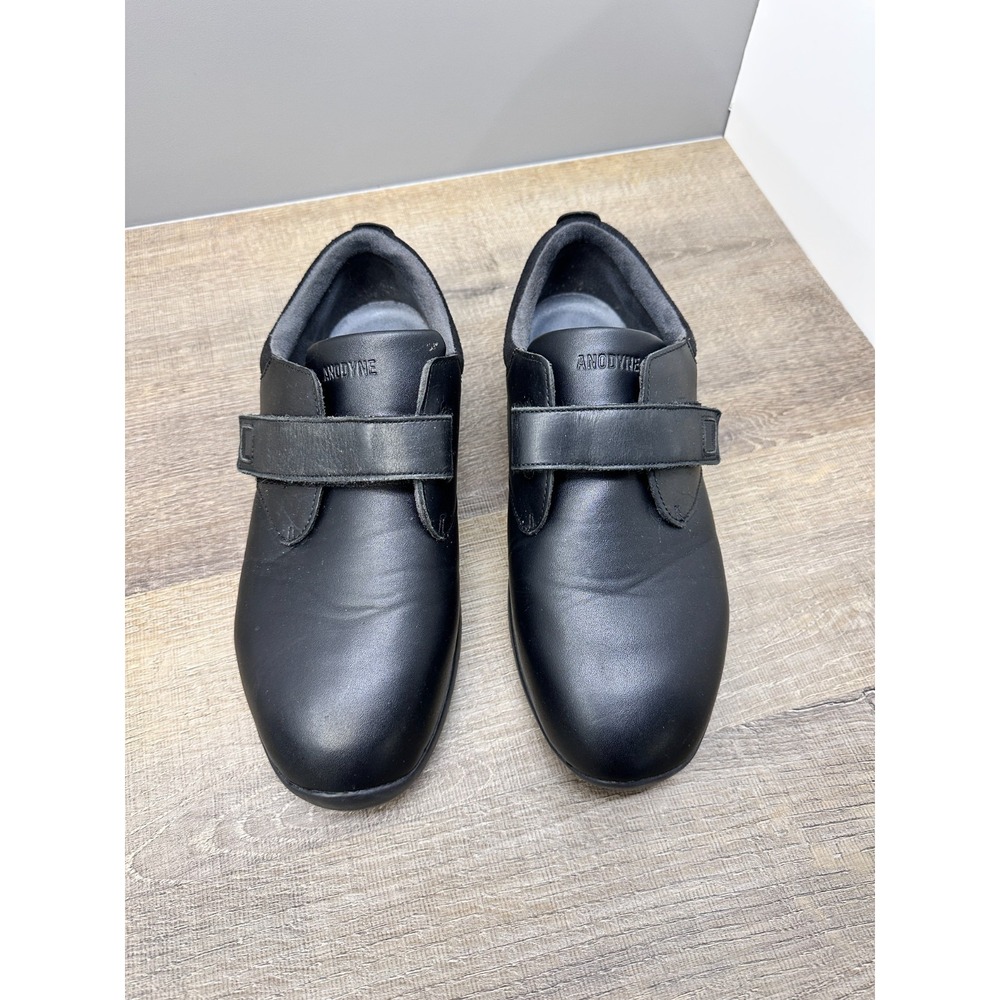 Anodyne No. 81 Women's Size 11 M Black Leather Casual Comfort Walking Shoes Hook